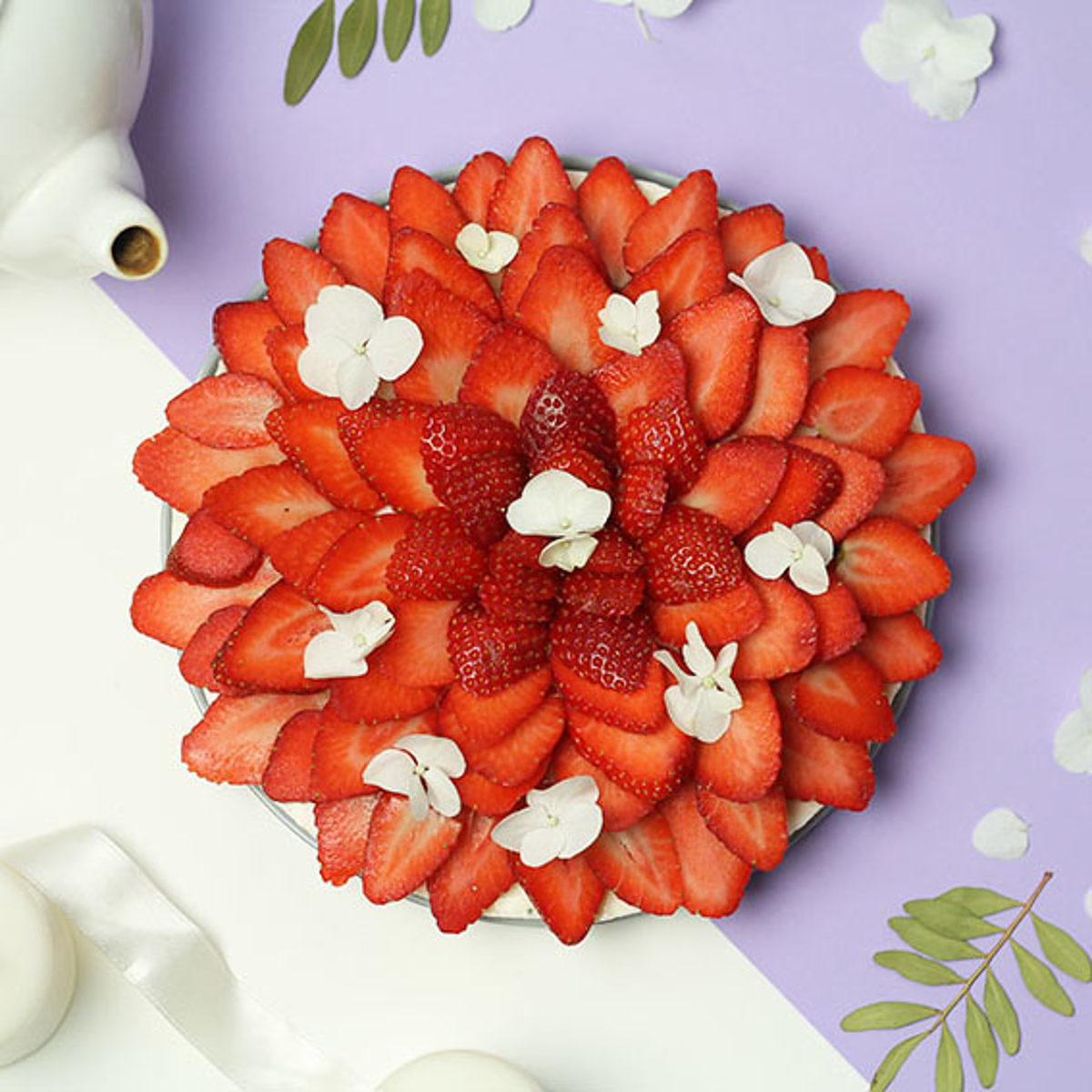 Cheesecake sans gluten aux fraises et à la fleur d'oranger - Cuisine - Le journal de Saxe x Miss Blemish