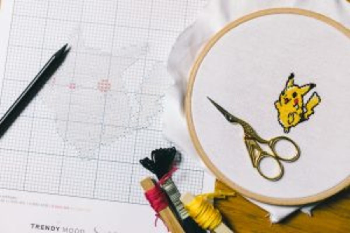 Pikachu Point de Croix