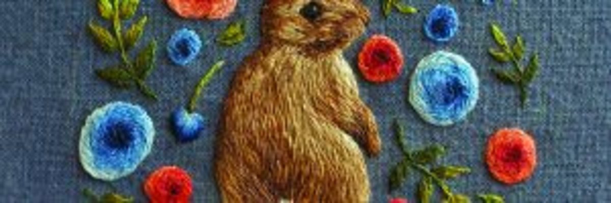 Chloe giordano - broderie - lièvre