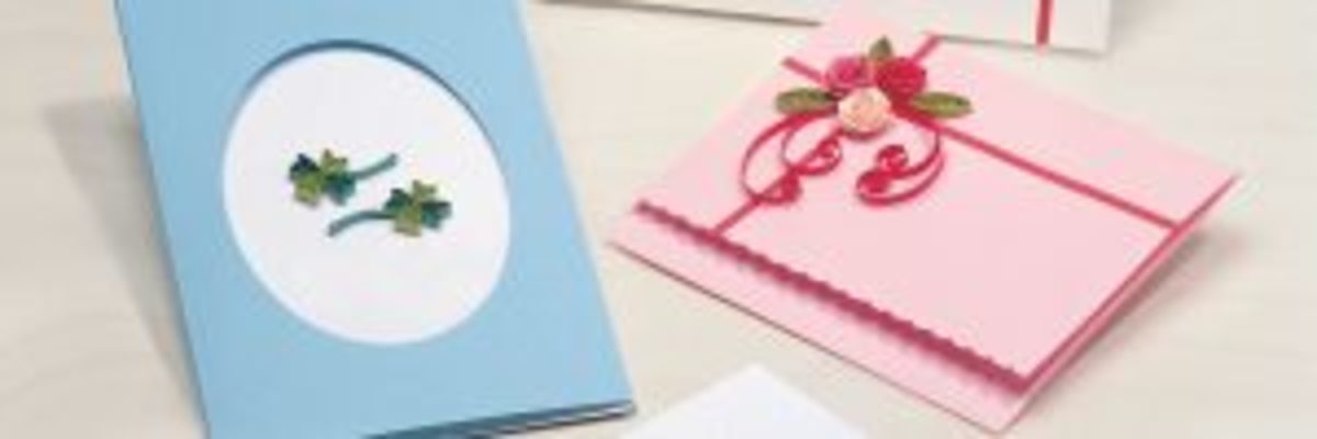 ATEL005 cartes de voeux quilling