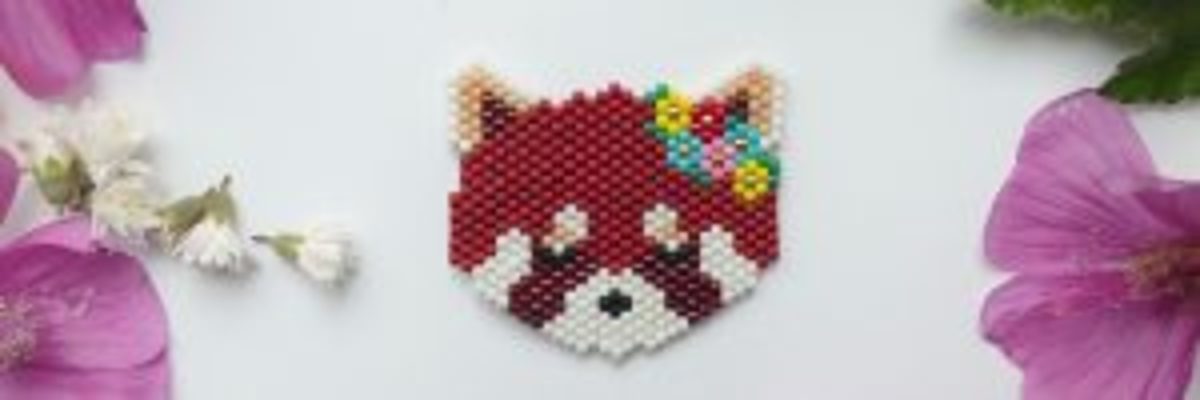 Brick stitch tissage de perles