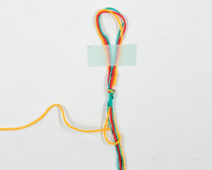 tuto bracelet brésilien rond à 3 couleurs enfant