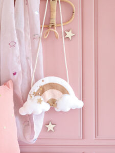 idée déco chambre fille DIY en feutrine