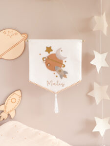 idée déco chambre garçon DIY en feutrine