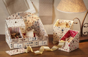fabriquer une boite en carton diy boites fourre-tout