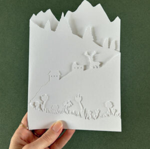 tuto carte 2D décoration de Noël à fabriquer en papier