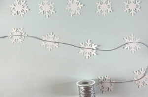 tuto guirlande de Noël décoration de Noël à fabriquer en papier