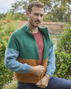 modèle tricot homme veste