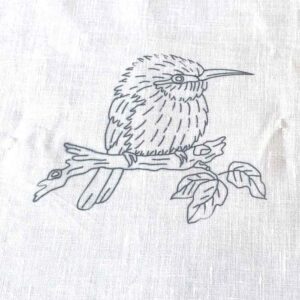 tuto transfert motif broderie sur tissu